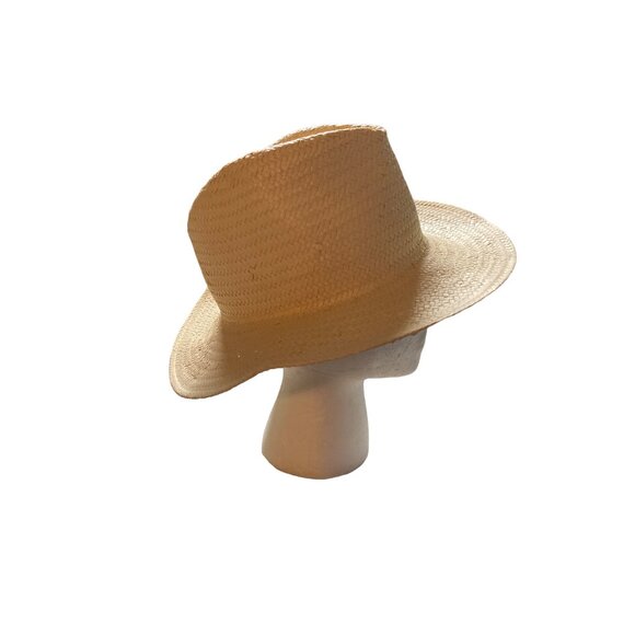 San Diego Hat Company Straw Fedora | Natural Woven Wide Brim Summer Sun Hat - Picture 2 of 8